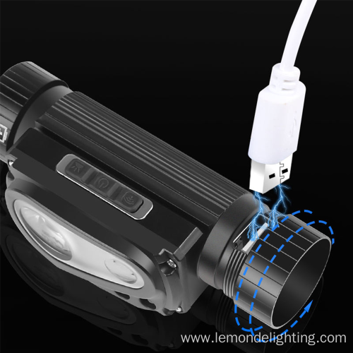 Portable LED USB Zoomable Rechargeable Sensor Headlamp